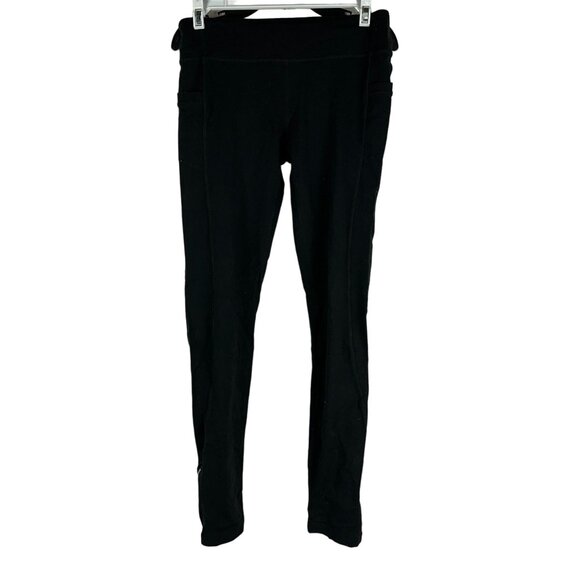 Athleta Girl Activewear Zip Ankle Leggings Size XL Black - Picture 1 of 8